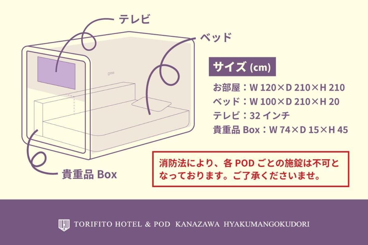 Torifito Hotel & Pod Kanazawa Exterior photo